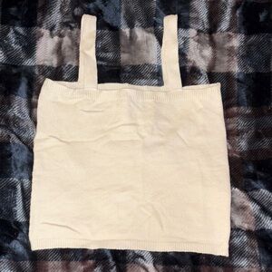 Buckle Cream Knit Top